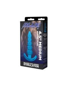 Blue Line C & B 4.5" Beaded Plug - Jelly Blue Medium