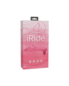 iRide Pleasure Seat Suck Stimulator Rechargeable w/Wireless Remote - Dusty Pink