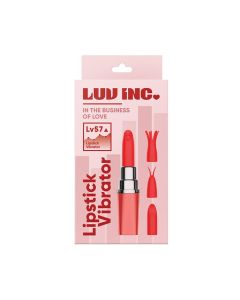 Luv Inc. Lipstick Vibrator w/4 Heads
