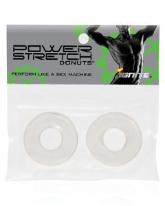 Ignite Power Stretch Donut Cock Ring - Pack of 2