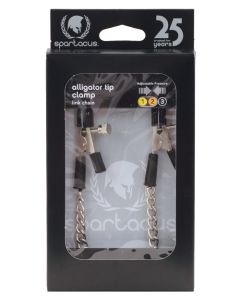 Spartacus Adjustable Alligator Nipple Clamps w/Link Chain