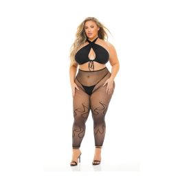 Pink Lipstick Gives You Hell Halter Bra, Pantyhose & G-String QN